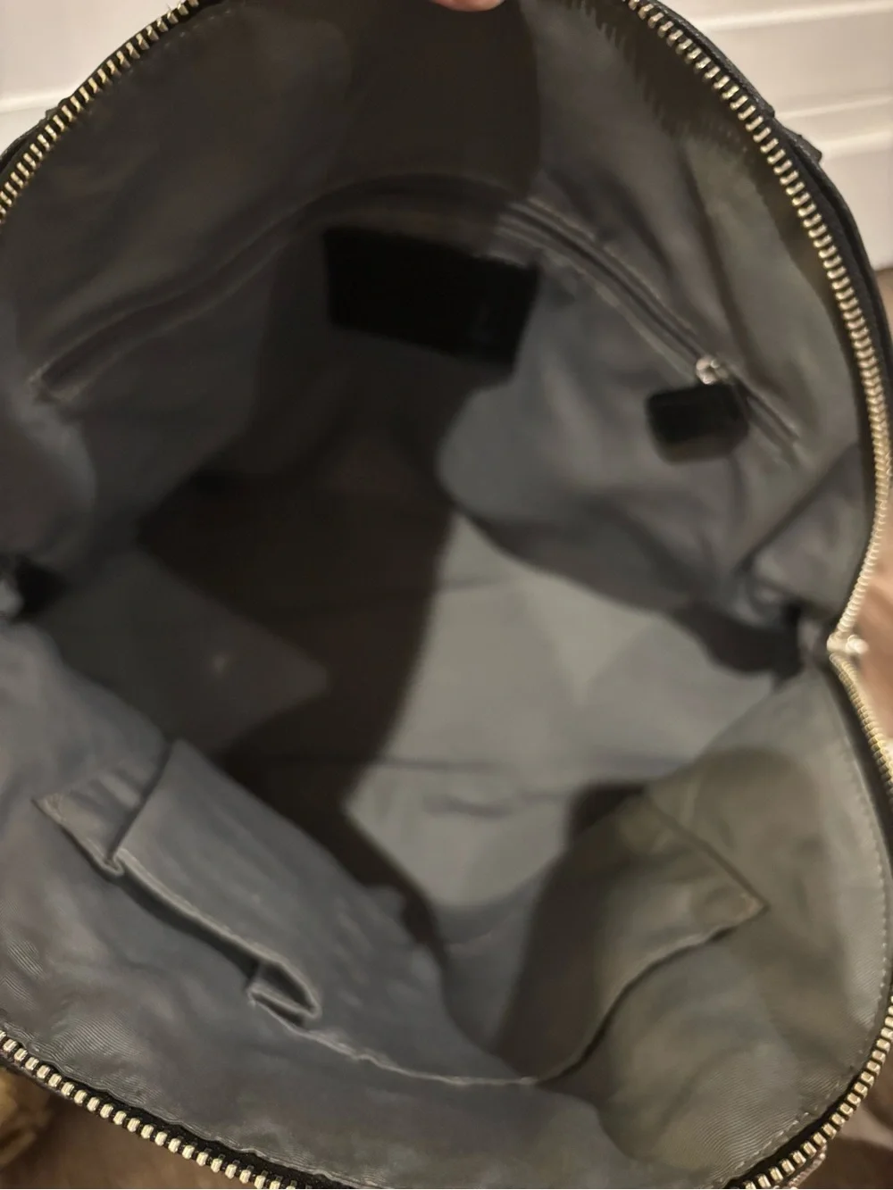 Saffiano leather dome satchel from the Coach Peyton collection
